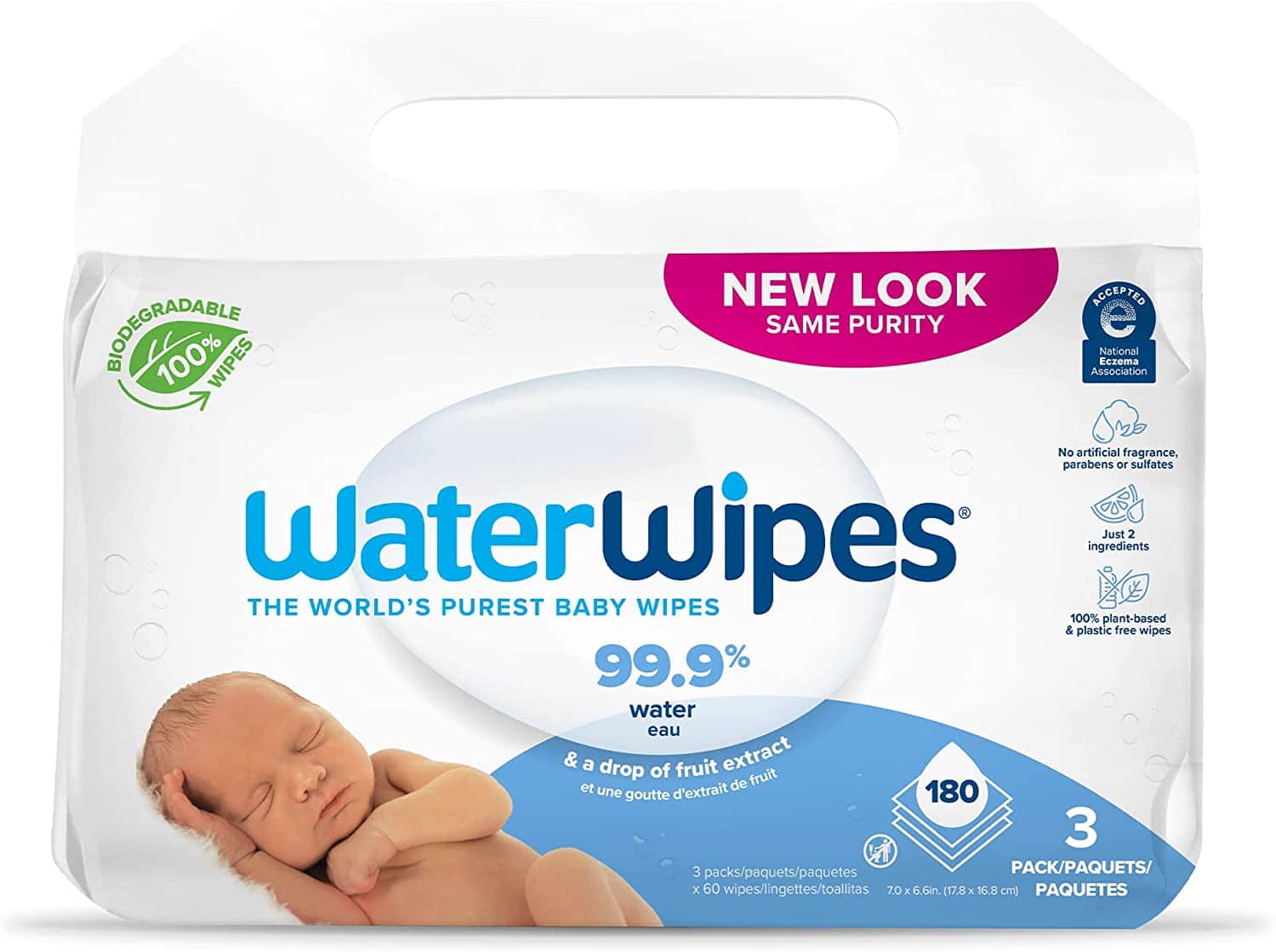 Waterwipes Sensitive Bio Baby Wipes 60's