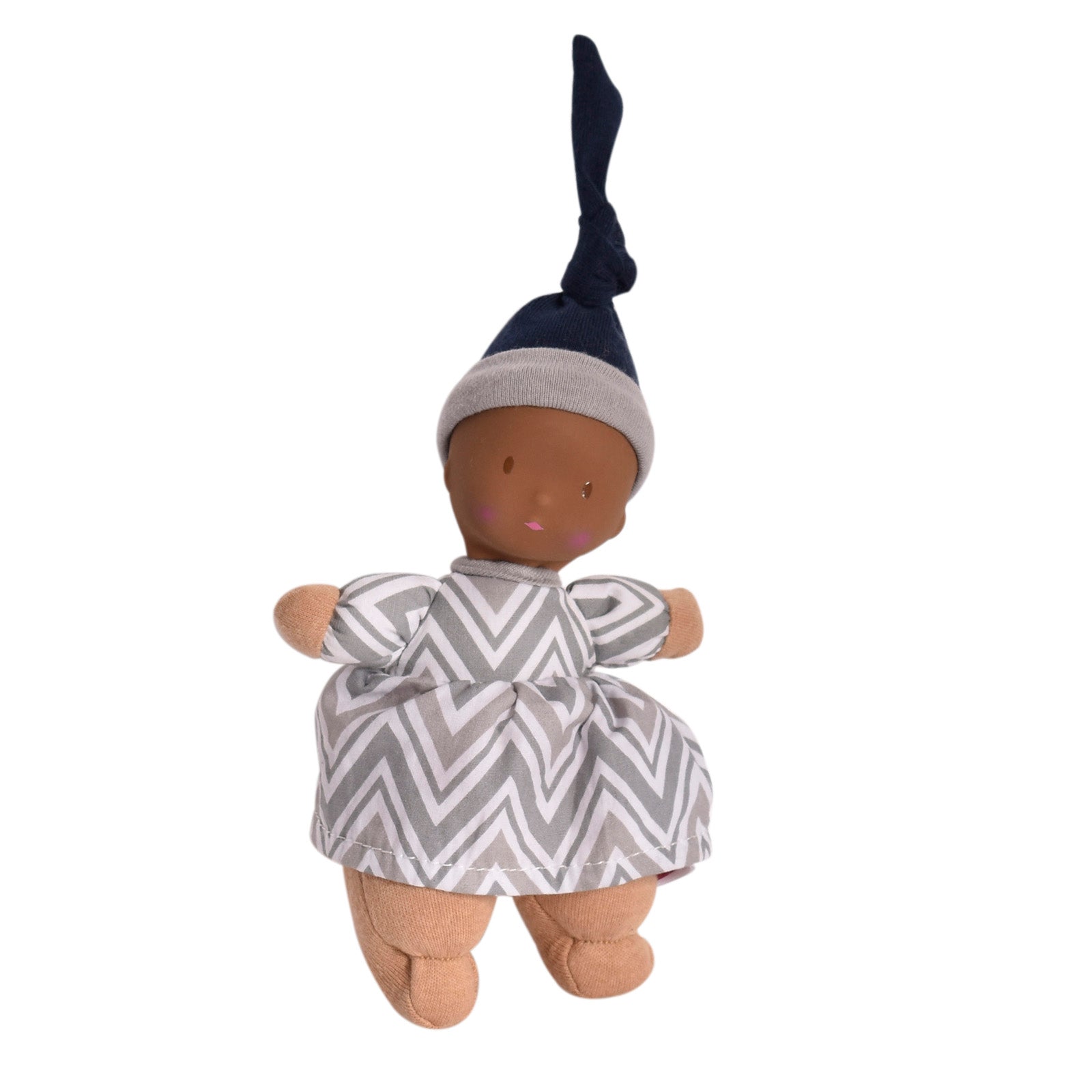 Tikiri Toys Precious Dark Skin Baby Doll with Rubber Head