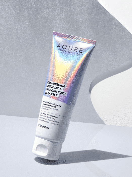 Acure Resurfacing Glycolic & Unicorn Root Cleanser from gimme the good stuff