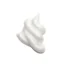 A dab of Acure Seriously Soothing Cleansing Cream on a white background. Resembles a cloud.