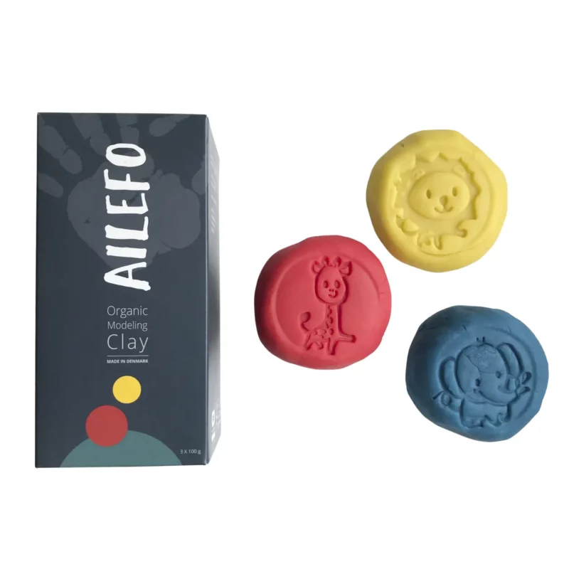 Ailefo Organic Modeling Clay Primary Colors 3 Pack from Gimme the Good Stuff
