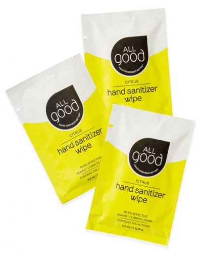 All Good Citrus Sanitizing Wipes from Gimme the Good Stuff