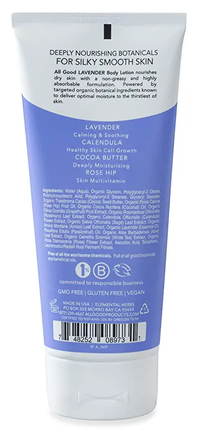 All Good Hydrating Body Lotion Lavender Label from Gimme the Good Stuff
