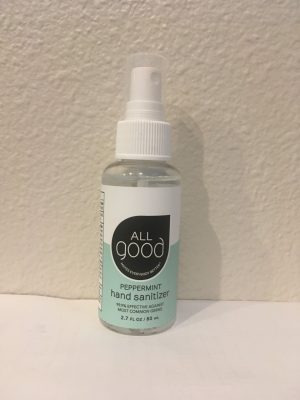 All Good Organic Peppermint Hand Sanitizer Spray from gimme the good stuff