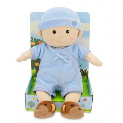 Apple Park Baby Boy Organic Cotton Doll Blue from Gimme the Good Stuff