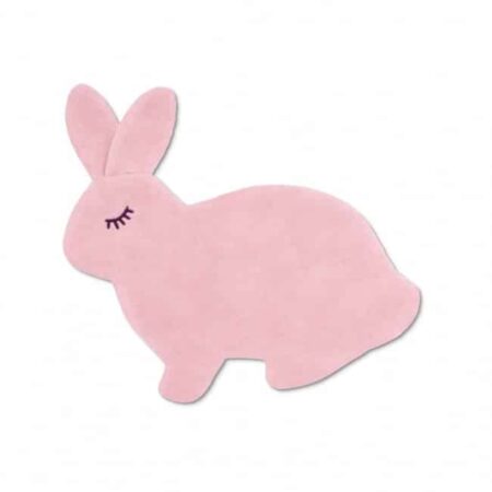 A soft pink bunny blankie for babies and kids.