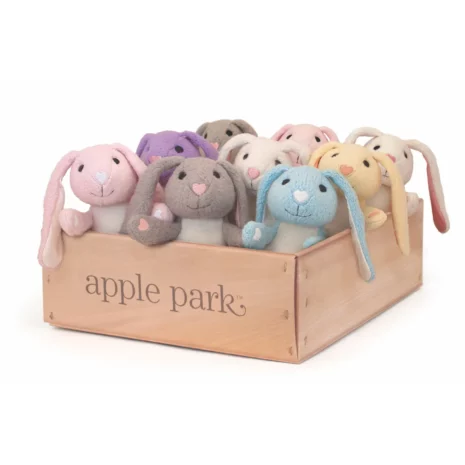 Apple Park Organic Cotton Fuzzy Bunnies from Gimme the Good Stuff