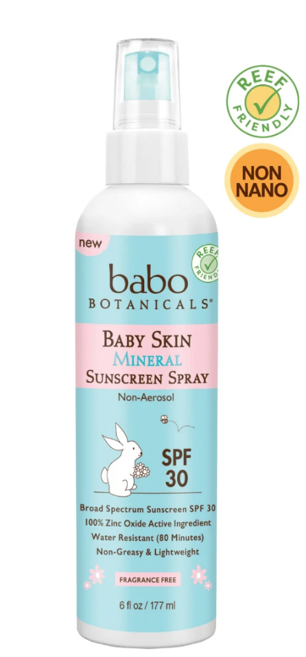 Babo Botanicals Baby Sunscreen Spray SPF 30 from Gimme the Good Stuff