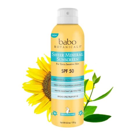 Babo Botanicals SPF50 Sheer Mineral Sunscreen Spray