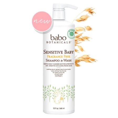 Babo Botanicals Sensitive Baby Shampoo & Wash - Fragrance Free from gimme the good stuff
