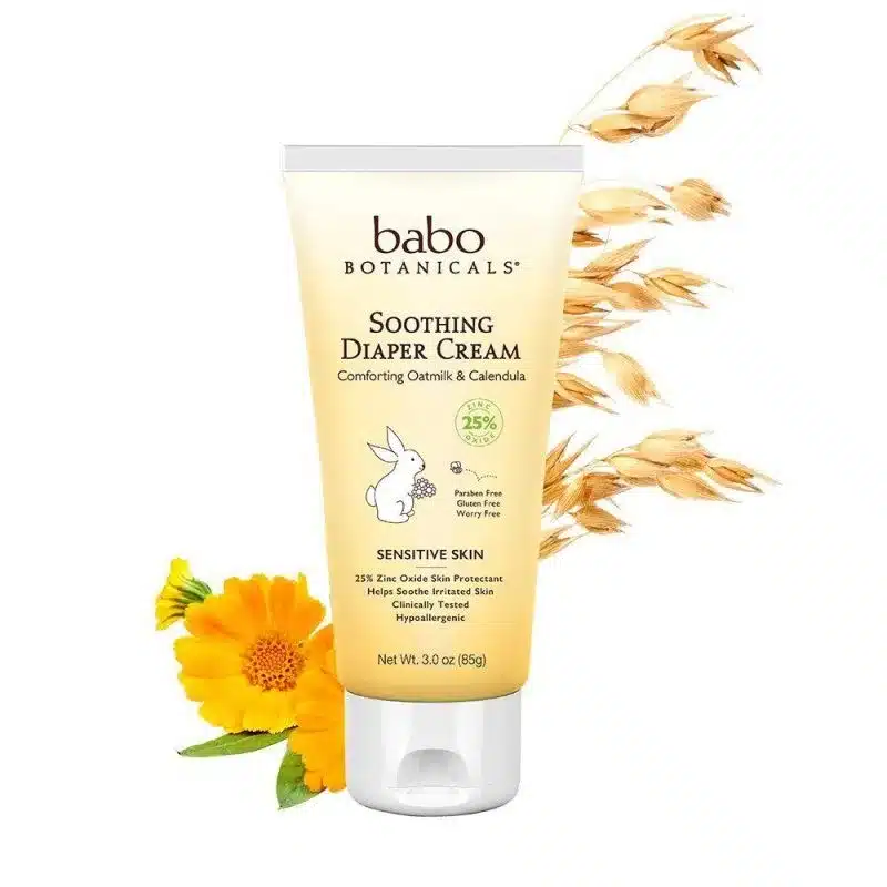 Image of Babo Botanicals Oatmilk Calendula Soothing Diaper Cream. | Gimme The Good Stuff