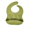 Baby Bar & Co. Silicone Baby Meal Bibs Army Green from gimme the good stuff
