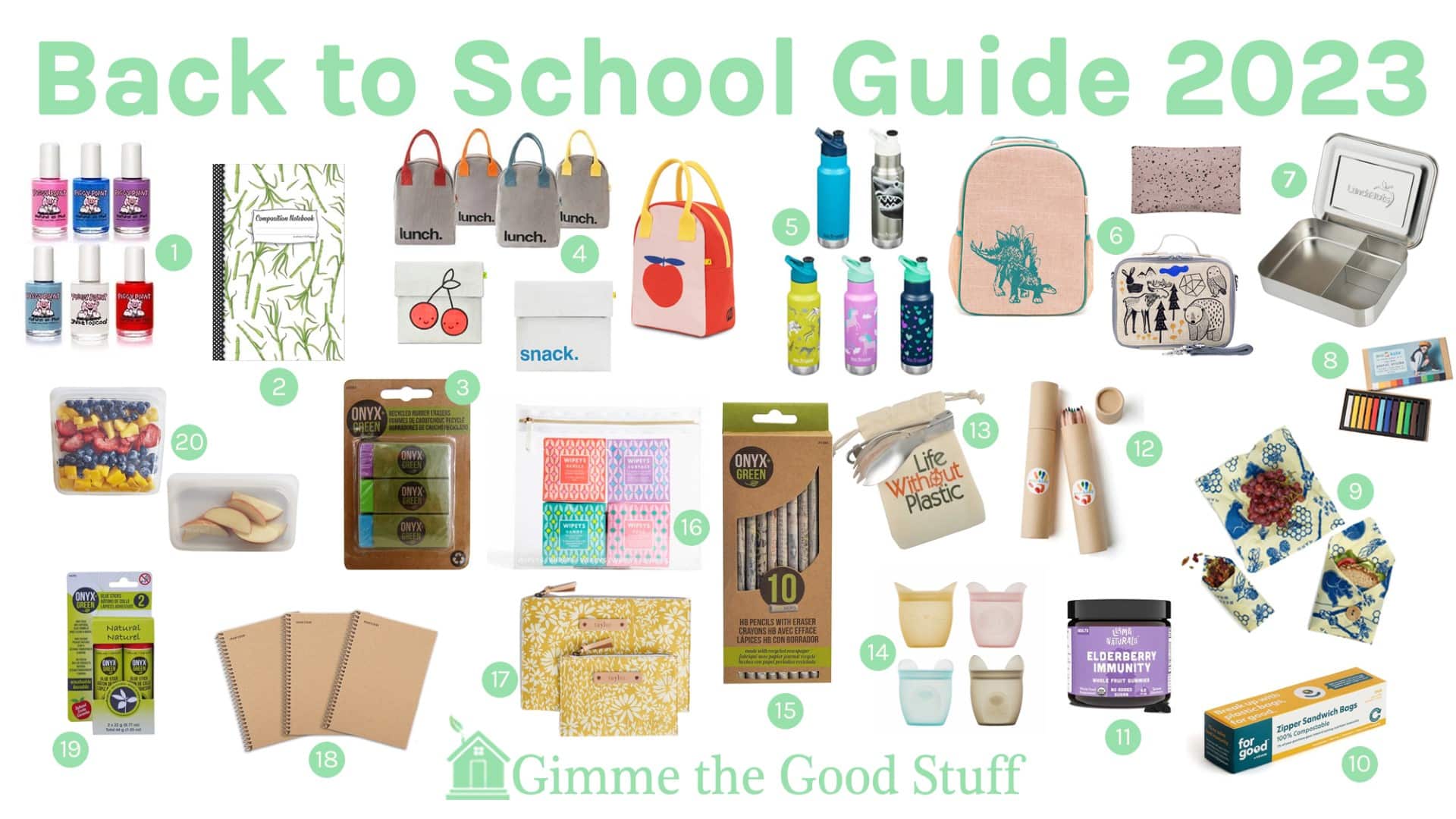 Non-toxic back-to-school infographic