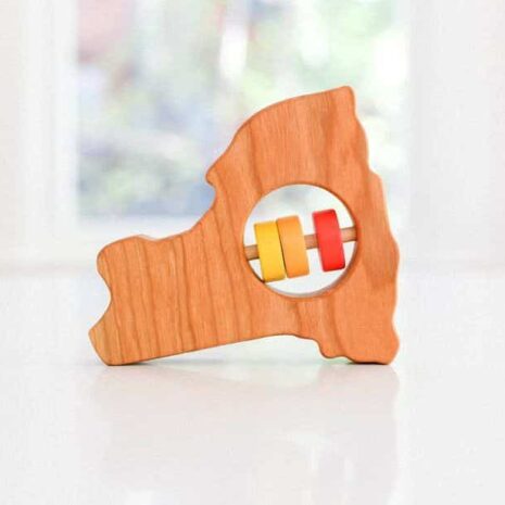 Bannor Toys NY State Wooden Rattle from Gimme the Good Stuff