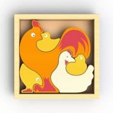Begin Again Chicken Family Puzzle | Gimme the Good Stuff