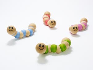 Begin Again Earthworm Wooden Toy | Gimme the Good Stuff
