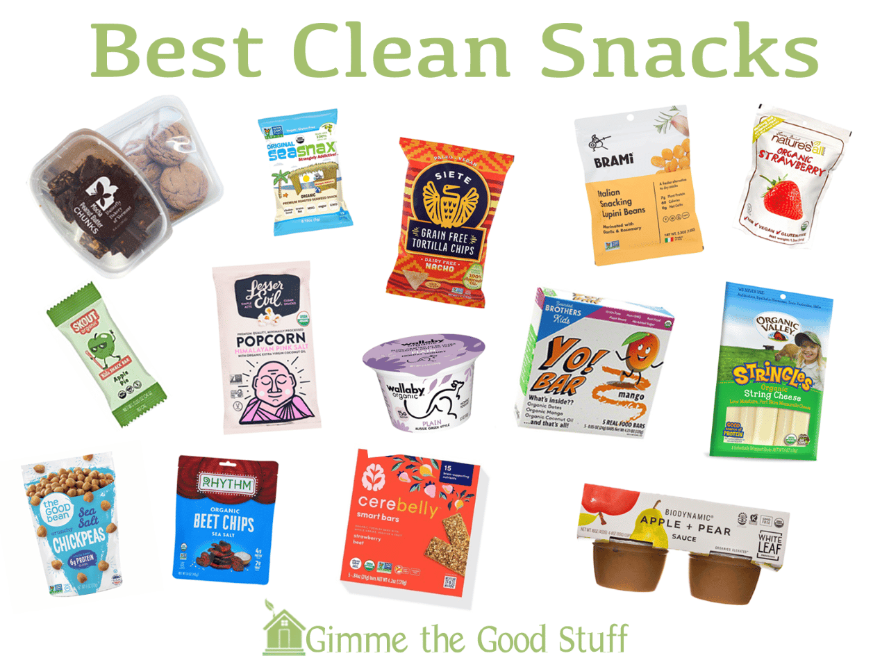 Best Clean Snacks Guide from Gimme the Good Stuff