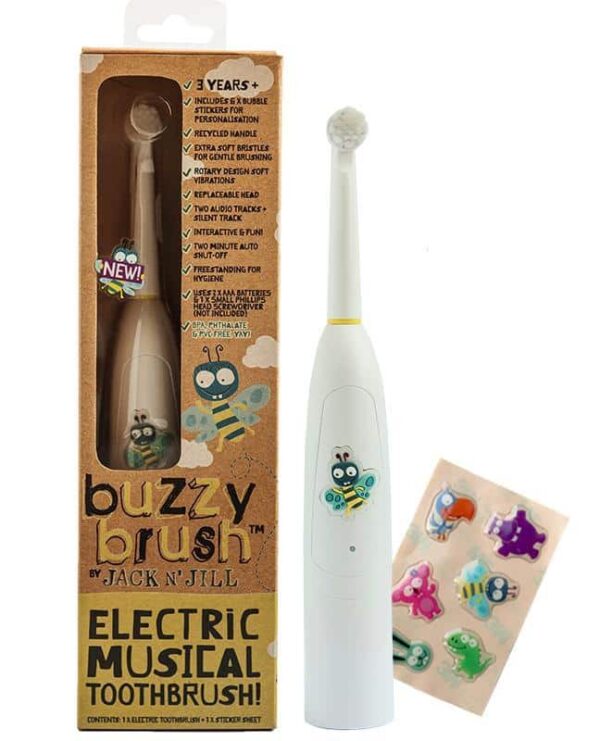 Jack N' Jill Buzzy Brush Electric Toothbrush from Gimme the Good Stuff