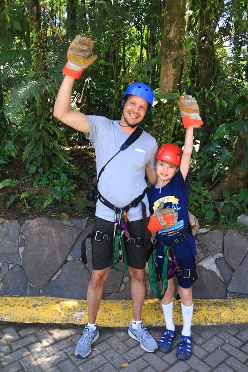 Costa Rica Selvatura Felix and daylon ziplining