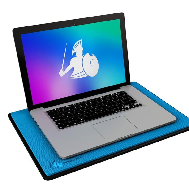 DefenderShield Laptop EMF Radiation Shield + Heat Shield Azure Blue