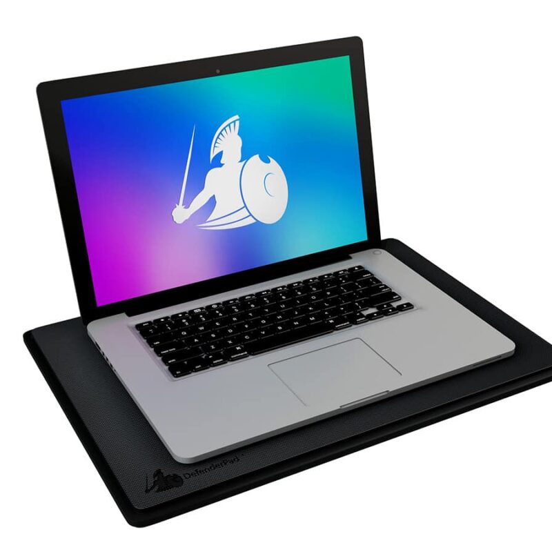 DefenderShield Laptop EMF Radiation Shield + Heat Shield Black