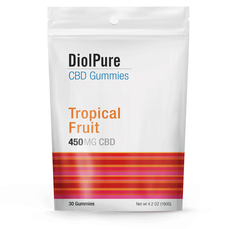 Diolpure Organic CBD Gummies Tropical Fruit from Gimme the Good Stuff 001