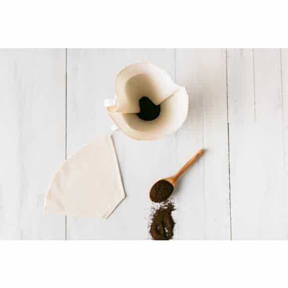 Dot & Army Reusable Coffee Cone Filters- Organic Cotton, Set of Two from gimme the good stuff