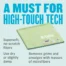 Infographic of E-cloth Microfiber Personal Electronics Cloth that read " A MUST FOR HIGH-TOUCH SURFACES"
