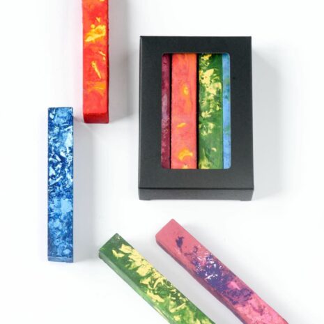A set of Eco-Kids Marble Beeswax Crayon Sticks
