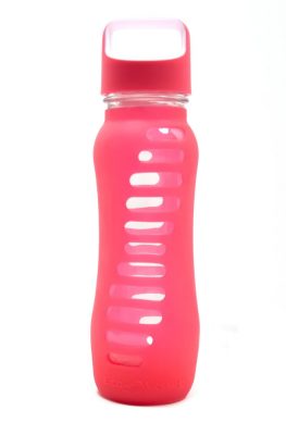 Eco Vessel Surf Glass Water Bottle Pink