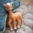 Fanfan Fawn - Natural Rubber Toy from Sophie la Girafe resting on a blanket