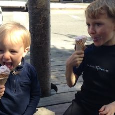 Today was the first ice cream cone afternoon of the season!