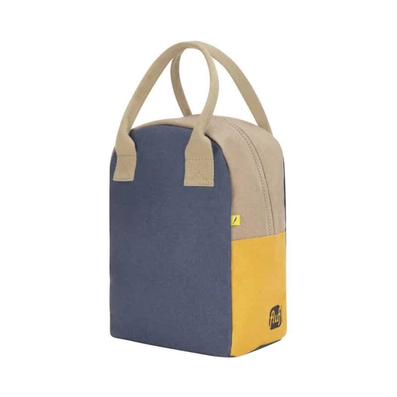 Fluf Organic Cotton Lunch Box - Navy Mango from Gimme the Good Stuff 002