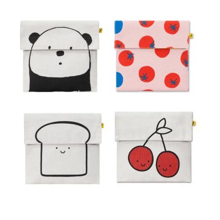 Fluf Organic Cotton Flip Snack Bags from Gimme the Good Stuff