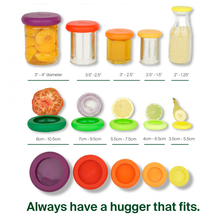 Food Huggers - Set of 5 fit from gimme the good stuff