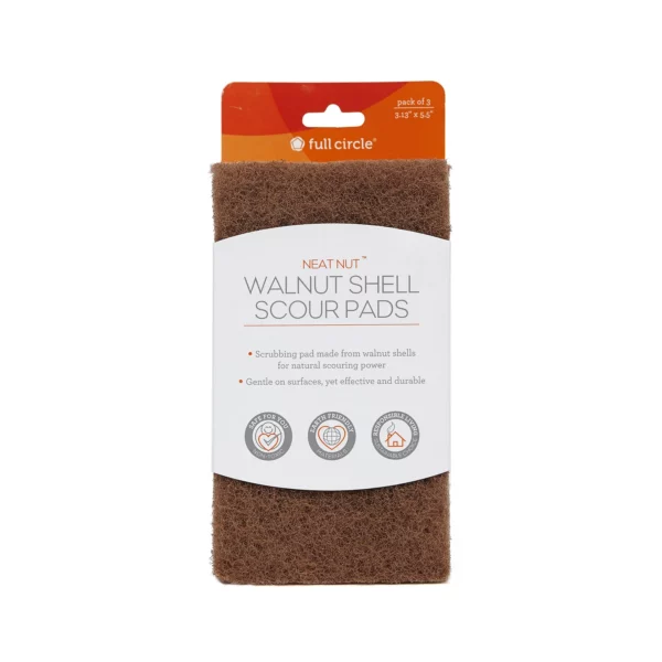 Full Circle Walnut Shell Natural Scour Pad from Gimme the Good Stuff 001