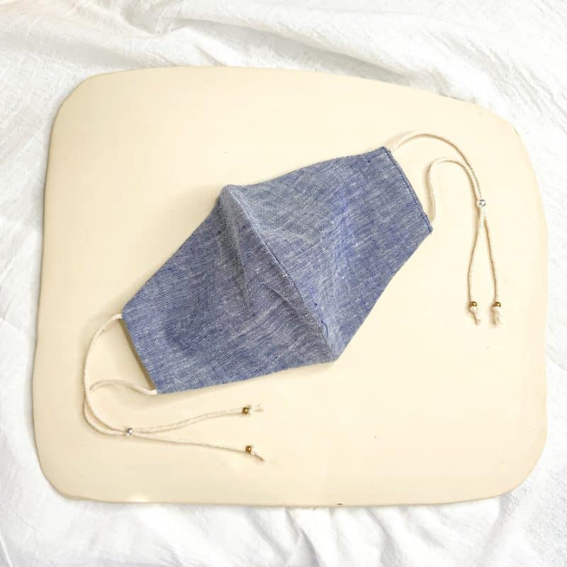 Gather BK Face Mask from gimme the good stuff Chambray 001