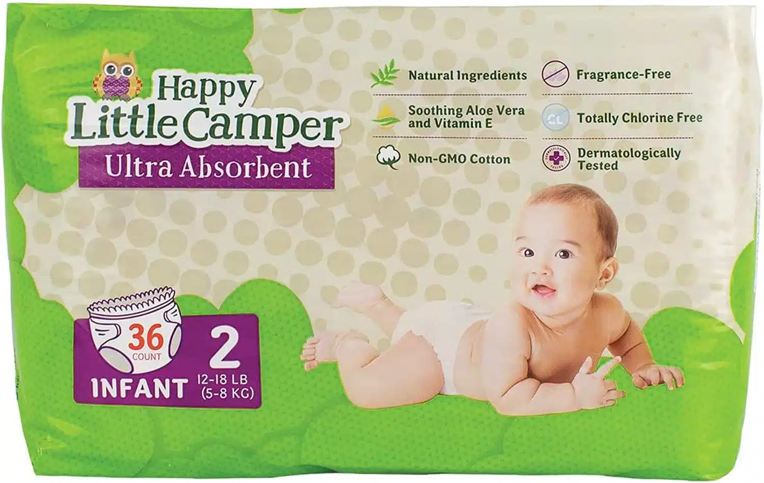 Image of Happy Little Camper Natural Baby diapers. | Gimme The Good Stuff		