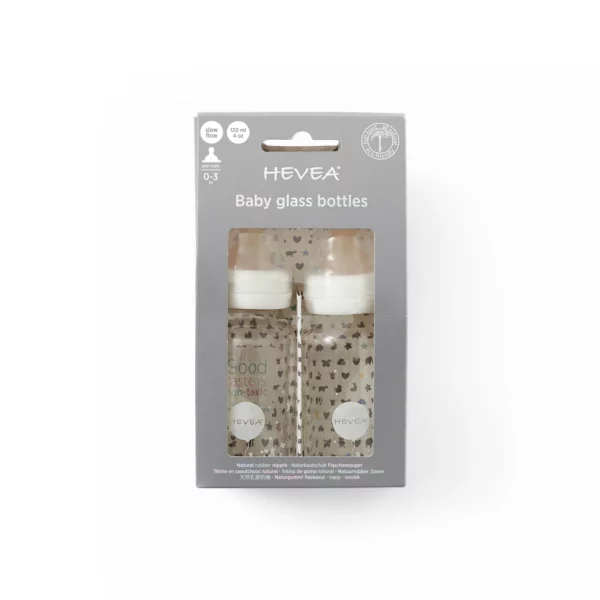 Hevea Glass Baby Bottles 120 ML:4 OZ from Gimme the Good Stuff 002