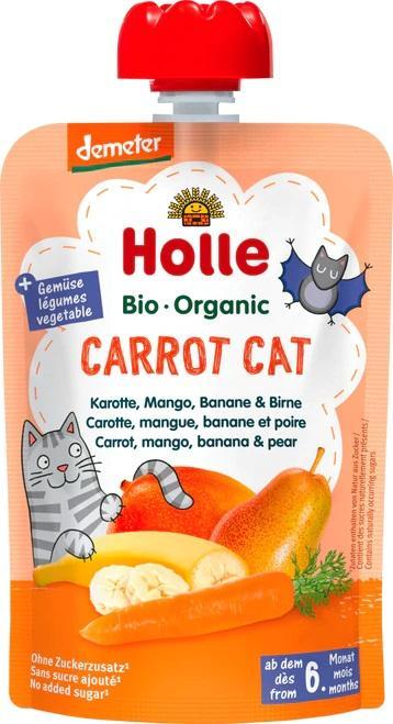 Holle Organic Fruit Puree Pouch - Carrot Cat from Gimme the Good Stuff