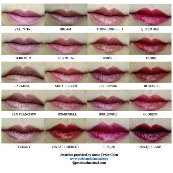 Honeybee Gardens Truly Natural Lipstick colors from gimme the good stuff
