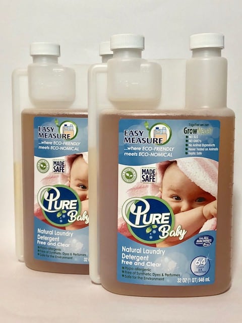 Pure Natural Baby Laundry Detergent – 2 bottles per order