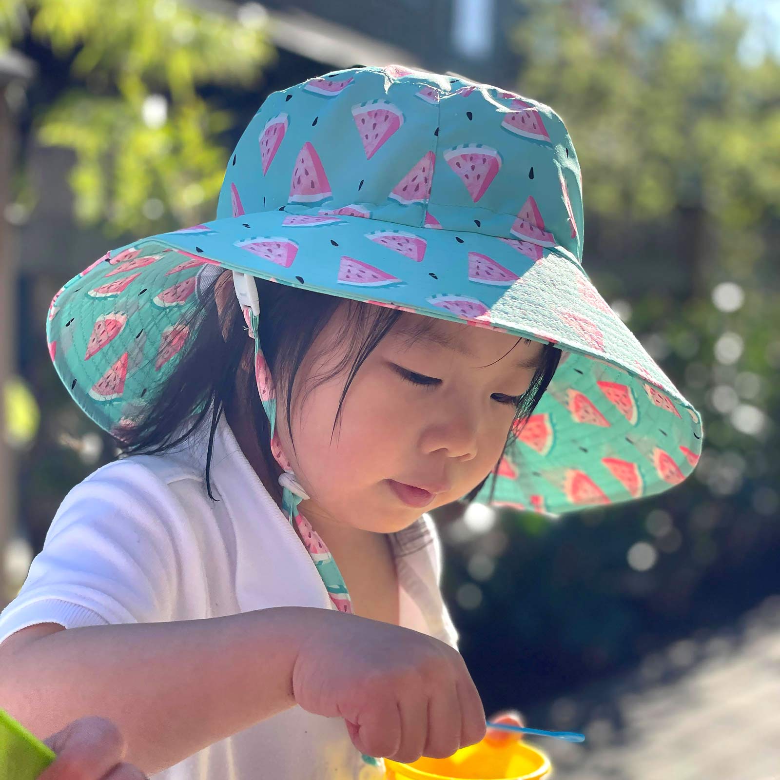Jan & Jul Toddler Sun-hat with UV Protection Girl Boy, Adjustable Size (M: 6-24 Months, Tropical), Toddler Unisex, Size: One Size