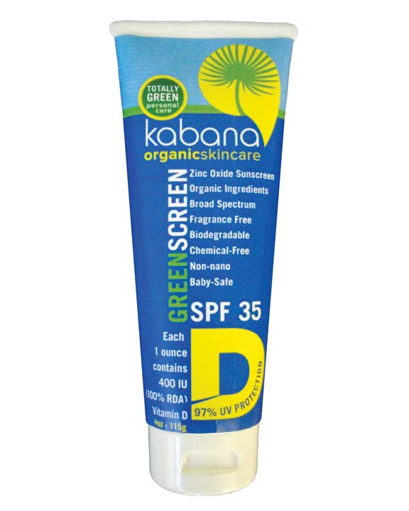 Kabana Green Screen D Organic Sunscreen SPF 35 from Gimme the Good Stuff