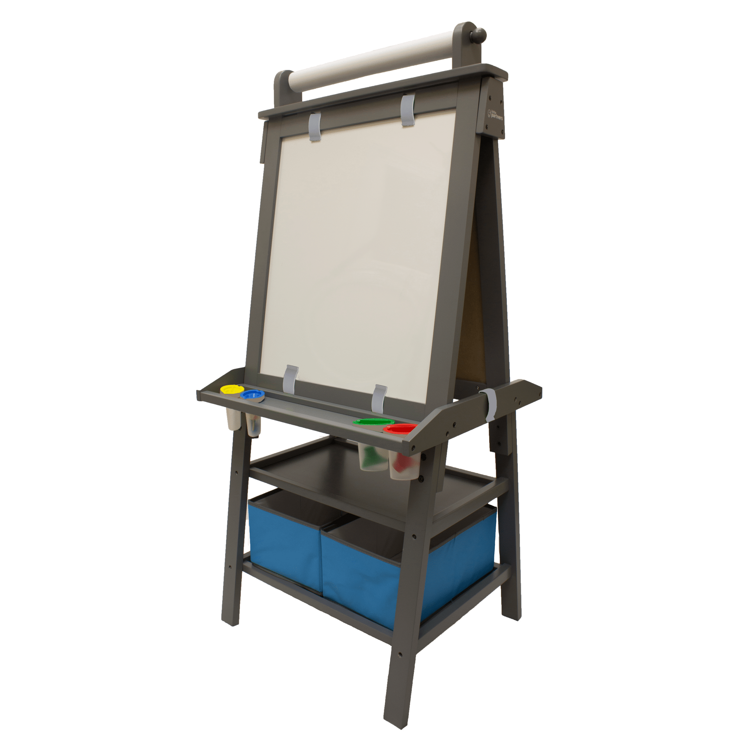An image of a wooden art easel for children.