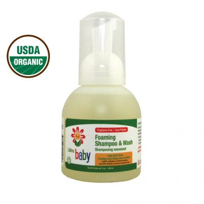 Lafes Organic Foaming Baby Shampoo Wash from Gimme the Good Stuff
