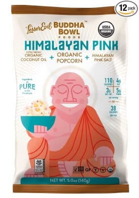 Lesserevil Buddha Bowl Pink Himalayan Popcorn from Gimme the Good Stuff