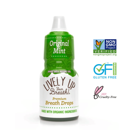 Small Bottle of Lively Up Your Breath Organic Mint Breath Drops