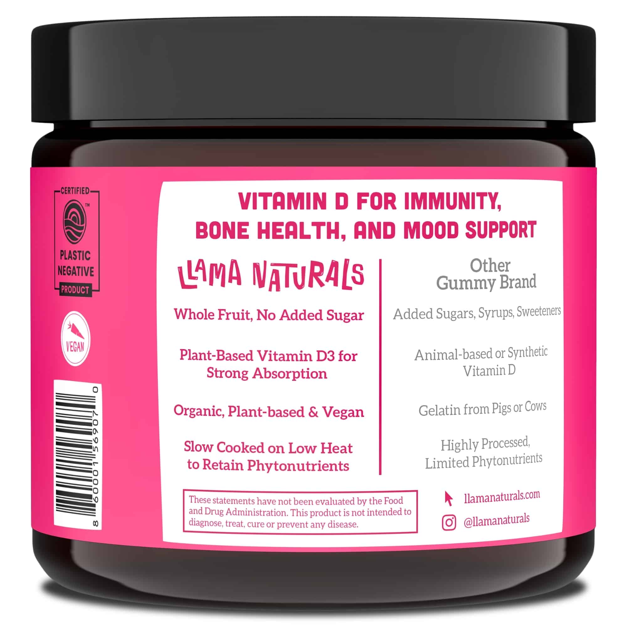 GreenStar Food Co+op - Check out this NEW product we're carrying in our  Wellness Department - Llama Naturals gummy vitamins for adults and kids are  made with no sugars, gelatin, sweeteners, artificial