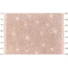 Lorena Canals Hippy Stars Vintage Nude Washable Rug from gimme the good stuff